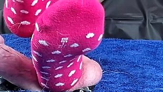 CBT on Cockbox with Socks and Feet, Ballbusting and Squeezing