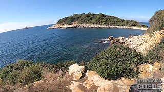 Kristina Melonie And Rebeka Ruby 3 Beautiful Nude Models Hiking Naked On Abandoned Island Naked
