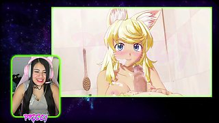 Furry animated sex game featuring wolf girl Priscy_Uwu gets hot and heavy
