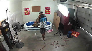 Behind the Scenes Back Yard Oil Wrestling