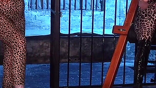 Intense Duo Domme Ballbusting: Unbreakable Sissy Takes Our Hardest Kicks!