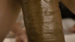 Wife Fucks a Big Dildo