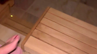 Public Sauna Thermal Baths Cinema Blowjob Doggy Taken From Behind Standing Hot Sweating Willing Couple Caught Alone