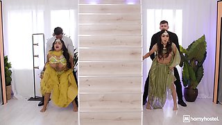 Desi Sluts Swap Cock in Reality Foursome part 2 - Jesus Reyes, Kristof Cale, Yasmina Khan, Aaliyah Yasin