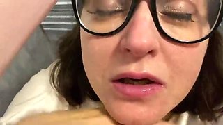 Hot Russian Teacher Alina Tumanova Gives Student a Deep Throat Blowjob