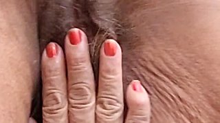 70 Year Old Granny Anal & Hairy Pussy Masturbation with My Dildo