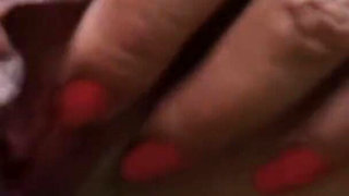 Solo masturbation outdoors in bathrobe and golden shower close up