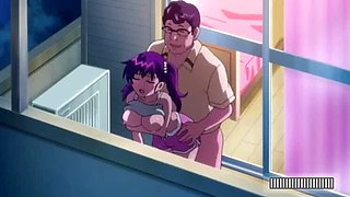 Naughty Anime Uncle Fucks Teen Niece in Bedroom & Balcony - Hentai Schoolgirl Sex