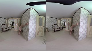 Super Flexible Kitti H Shows Exercises - Shaved Flexible Petite Blonde Naked