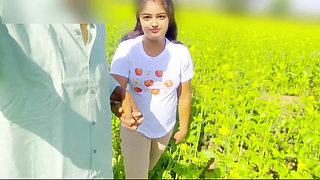 Desi Beautiful Village Sali Sex in Jungle with Her Jija, Hot Sali Fuck First Time in Jungle XXX Viral Video