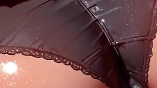 Perfect Pussy Cameltoe Black Lace Panties Teasing JOI