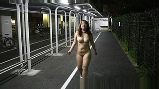 Japanese chubby girl public flashing slide show4