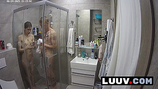 LUUV. Couple Kareflore and Abbadon shower for their reality show