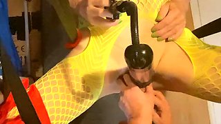 Sissy D Gets Treated On The Love Swing - Part 1 of 3