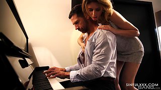 Petite Blonde Candee Licious & Tall Buxom Fanta Sie Enjoy Hot 4-some With Their Swapped Husbands