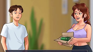 Sexy big-boobed teen plays hide and seek in summertime saga by MissKitty2K