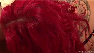Nina Hartley and Sincerre Lemmore lesbian MILF sex