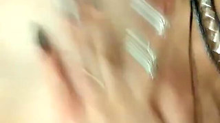 Day gentle homemade striptease, masturbation with a passionate orgasm close up