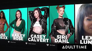 ADULT TIME - POV Sneaky Public Fuck Ends In First 3-Way For Innocent Alona Bloom And Lily Starfire