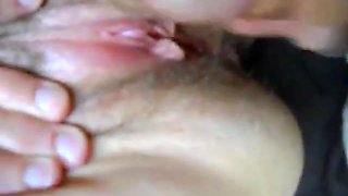 more spreading and cumming on wifes swollen clit