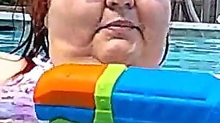 Nurse Vicki Models Her New Bikini by Pool Flashes You Then