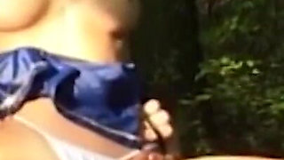 Ass fucking ass fingering in the forest
