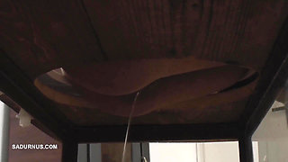 Mistress Nomi Melone Smokes and Pees on the Toilet Box