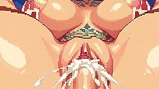 Сurvy Blonde Woman Hard Sex, Slut Woman with Big Tits Sucking Big Dick, Slave Woman
