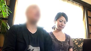 Japanese couple talk to Creampie Fuck