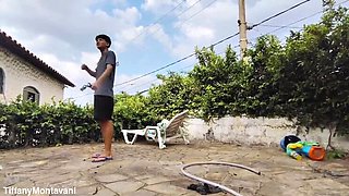 Stepmom Tiffany Montavani Trapped Pool Fisting Ass Hardcore Rough Anal MILF