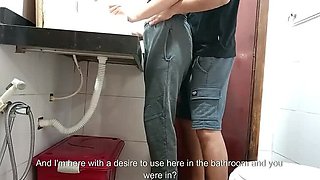 Naughty Maid Gabi Sweet Surprised By Boss In Bathroom - Big Ass Blowjob & Cumshot