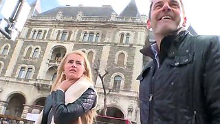 Public fucking truck with a sassy blonde