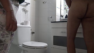 pure taboo stepmom enjoys watching her stepson piss in front of her