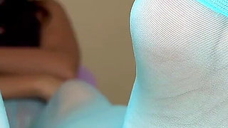 Foot Massage of Asian MILF Domme