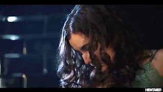 Leana Lovings Nerdy Glasses Girl Wrecked by Huge Monster Cock in Toilet BDSM Bondage