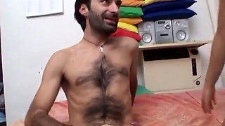 Italian teen with nice tits gets fucked by furry man