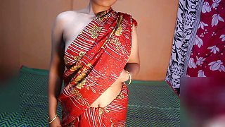 Indian Husband Play With The Big Boobs of Horny Housewife , Desi Bhabhi Hairy Pussy Fucking Viral Video ,Newly Married Wife Enj