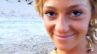 Amateur Couple's North Cyprus Beach Adventure