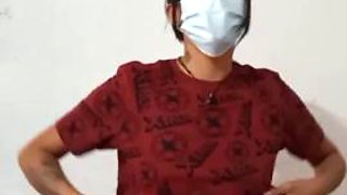 Latina teen self anal fuck with cucumber