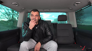 Deep fuck for cheated European brunette college girl