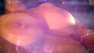 Worldest Most Beautiful Tits Ever 🍒 Young Artist Covers her Amazing Breasts with Slime - Slowmotion