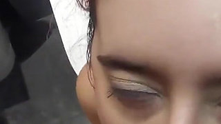 I gave Susy Blue a massive facial cumshot in the hotel bathroom