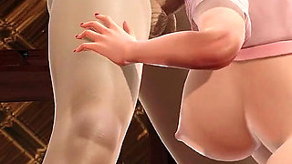 Fuck Her Mouth with Monster Cock While She Standing on Knees 3D Animation