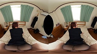 Asian breasty babe hot VR scene