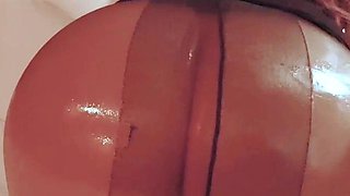 Solo ladyboy masturbation