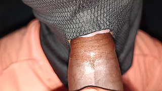 She gives me blowjob until i give cum on her lips Blowjob and cum in mouth close up video cumshot video