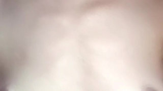 Sexy and hot boobs pressing and playing with lips