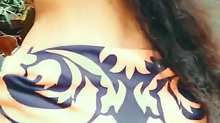 Auntie Hard Fucked in the Behind the House Outdoor