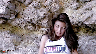 Carla the Young French Girl Carla Filmed with the Mmm100 Tshirt