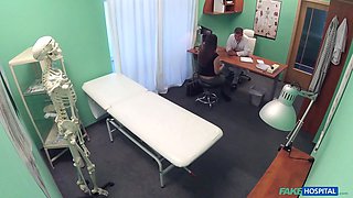 Faux hospital - her ass was to hard to fight back in a little g-string